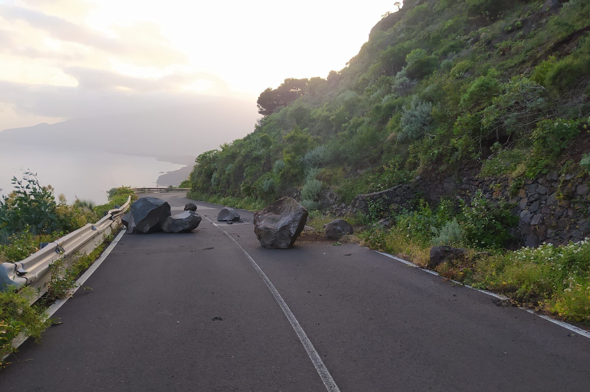 La Frontera solicita al Gobierno de Canarias un estudio geomorfológico de la ladera de la carretera de Sabinosa